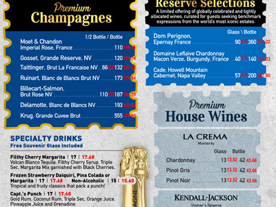 House Wine List